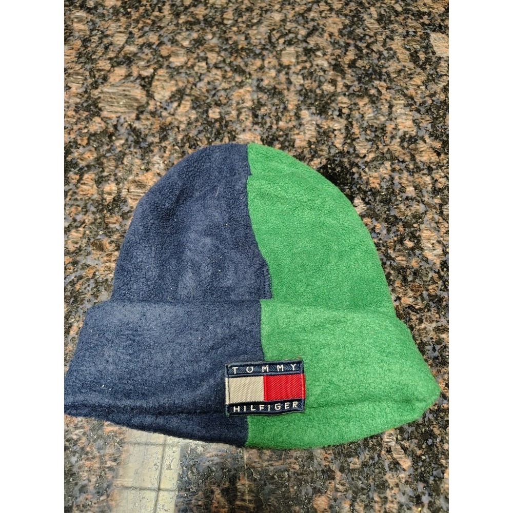 Tommy Hilfiger  Green Beanie Hat One Size